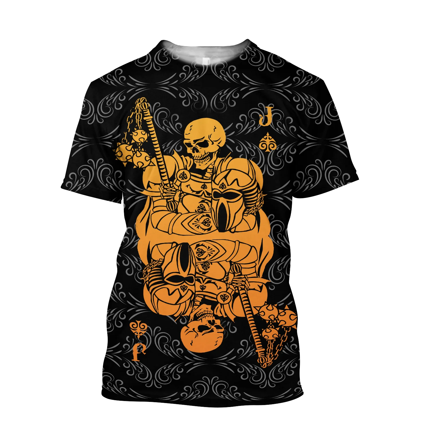 Vasaros Laisvalaikio Piktųjų Dvasių Modelio vyriški T-shirt Hip-Hop 3D Spausdinimo Asmenybės Lazdele Kaklo trumpomis Rankovėmis Viršūnes Mados Drabužiai Nuotrauka 1