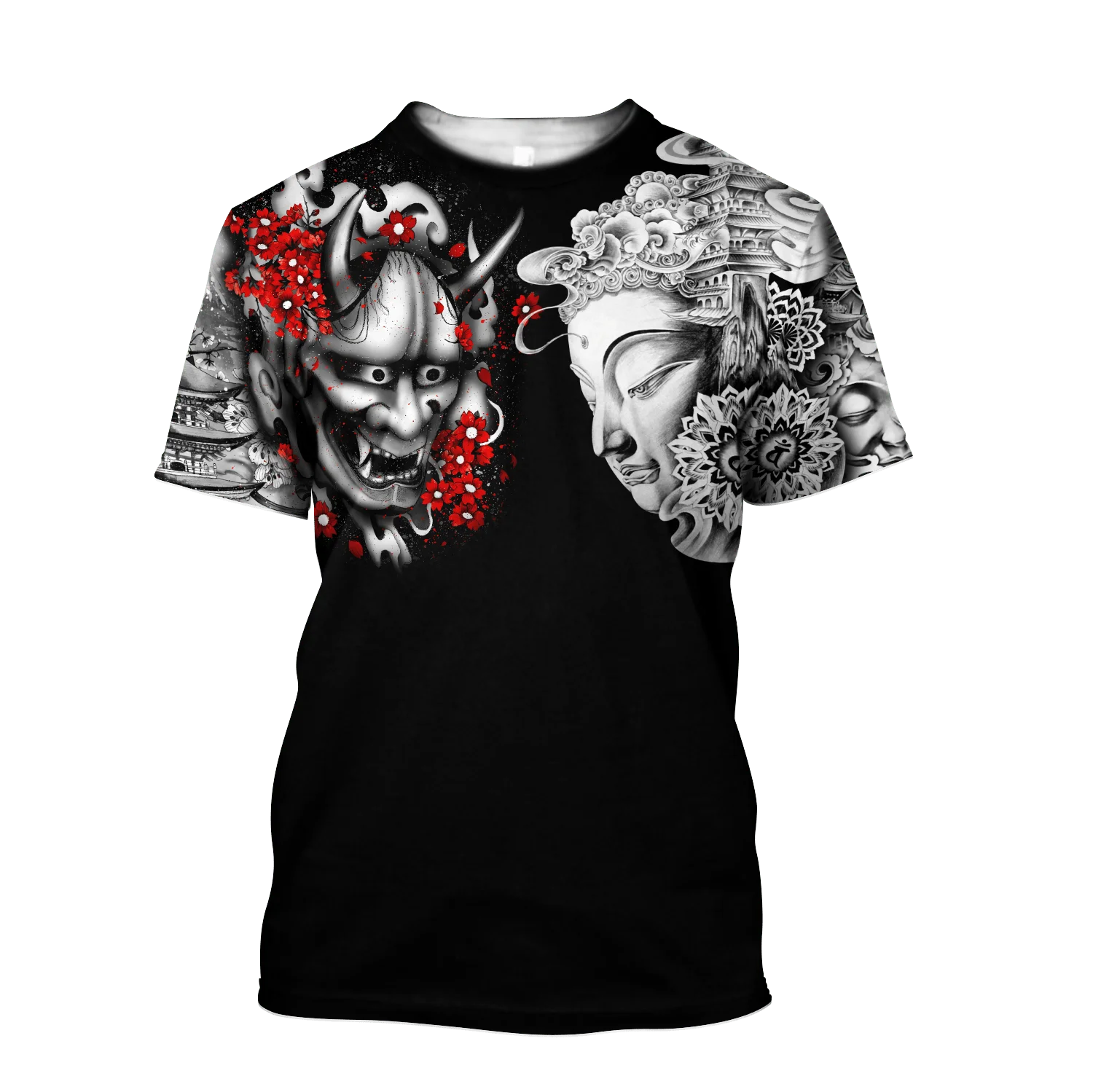 Vasaros Laisvalaikio Piktųjų Dvasių Modelio vyriški T-shirt Hip-Hop 3D Spausdinimo Asmenybės Lazdele Kaklo trumpomis Rankovėmis Viršūnes Mados Drabužiai Nuotrauka 3