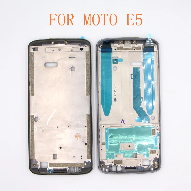 10VNT E5 Galiniai Būsto Atveju, Motorola Moto E5 Viduryje Rėmas + Baterijos Dangtelį Durys, Pakeisti Bezel Plokštė Padengti Nuotrauka 3