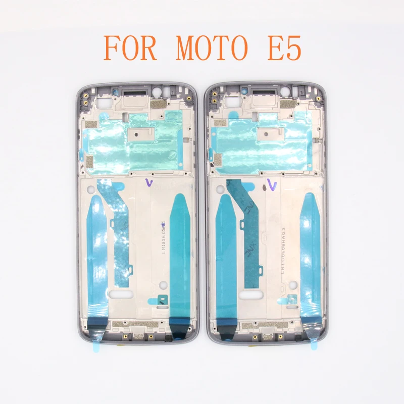 10VNT E5 Galiniai Būsto Atveju, Motorola Moto E5 Viduryje Rėmas + Baterijos Dangtelį Durys, Pakeisti Bezel Plokštė Padengti Nuotrauka 5