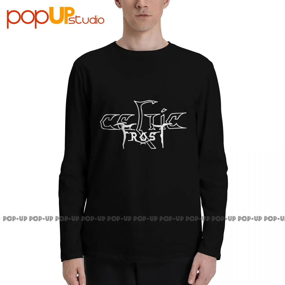 Celtic Frost Roko grupės Logotipas 80-ŲJŲ Metalo Muzikos Long Sleeve T-Shirts, T-marškinėliai Tee Pop Medvilnės Hip-Hop Karšto Pardavimo Nuotrauka 0