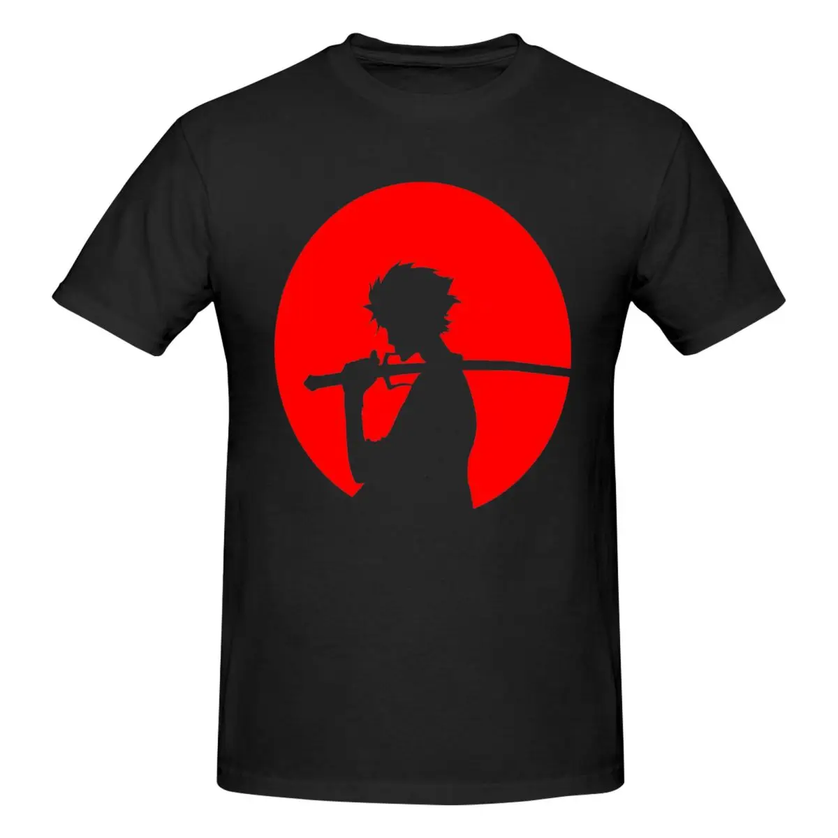 Samurajus Chillhop Champloo 7 Tees Veikla, konkurencijos Kūrybos Adult T-shirt, Švieži, Aukštos kokybės Eur Dydis Nuotrauka 4