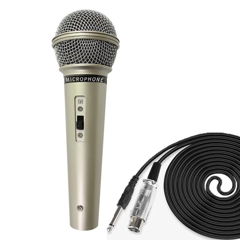 Mikrofonas Profesionalių Dinaminių Laidinis Mikrofonas Dainuoti Scenoje Namuose Karaoke Kompiuterio Garsiakalbis Mikrofonas Nuotrauka 0