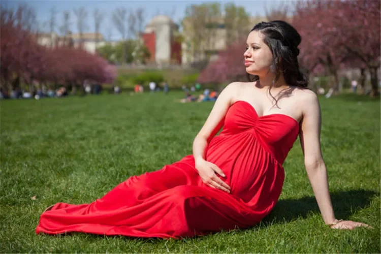Sexy Moteris Nėščia Motinystės Ilgos Suknelės Fotografijos fotosesiją Vasaros Tinklelio Nėštumo Dress Motinystės Drabužiai Nuotrauka 1