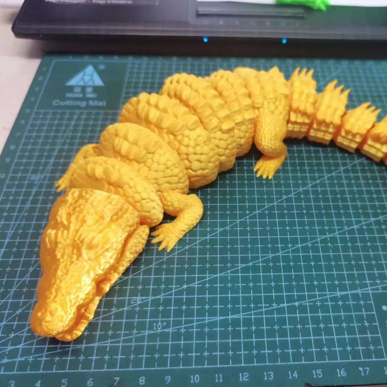 3D Spausdinimo Krokodilas Modeliavimas Integruotas Bendras Burną Kilnojamojo Dovana Apdailos netoksiškas Žuvų Bakas Dekoracijos, Spalvingas Krokodilas Nuotrauka 2