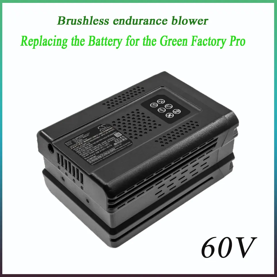 Greenworks hop profesinės baterijos pakeitimas, brushless vejos pjovimas, profesinės GD60AB, 60V, 19 colių Nuotrauka 2