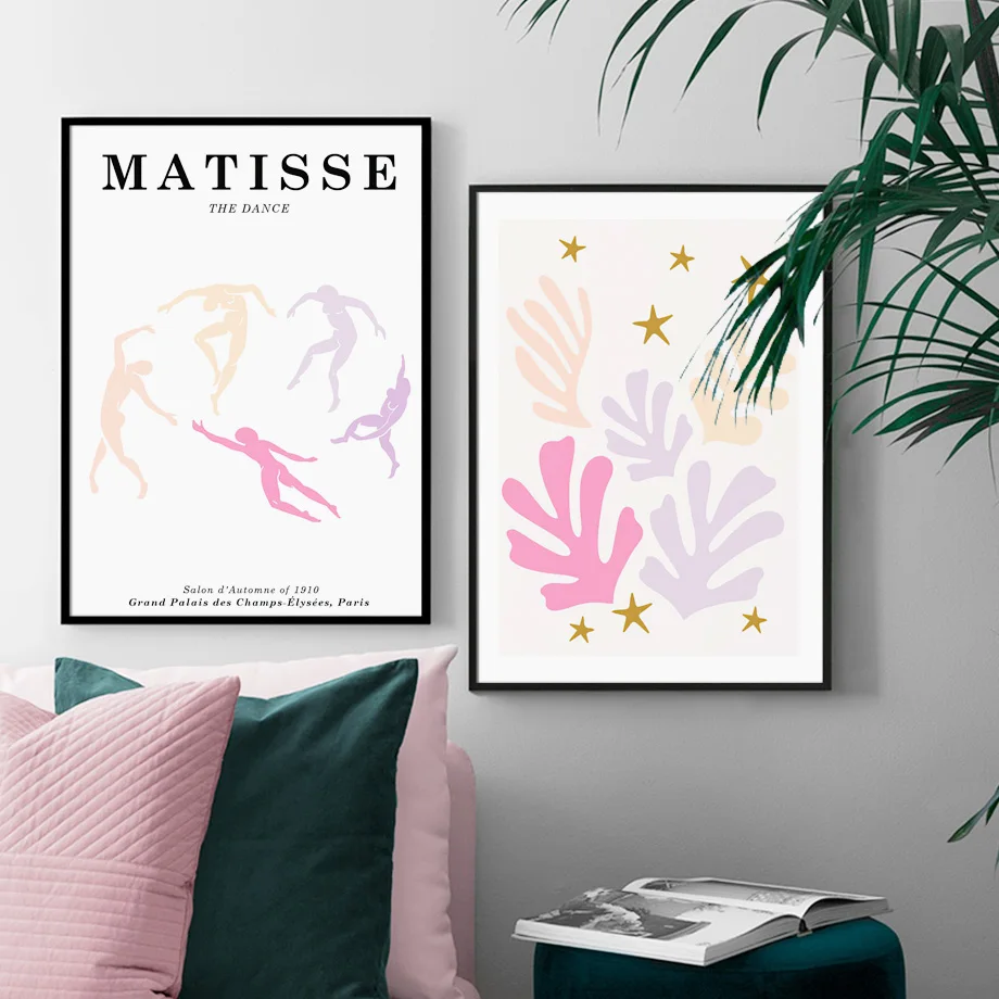 Abstrakti Pastelinių Spalvinga Paroda Matisse Plakatai Minimalistinio Spausdinti Sienos Meno Tapybos Drobės Šiuolaikinio Gyvenimo Kambario, Namo Apdaila Nuotrauka 2