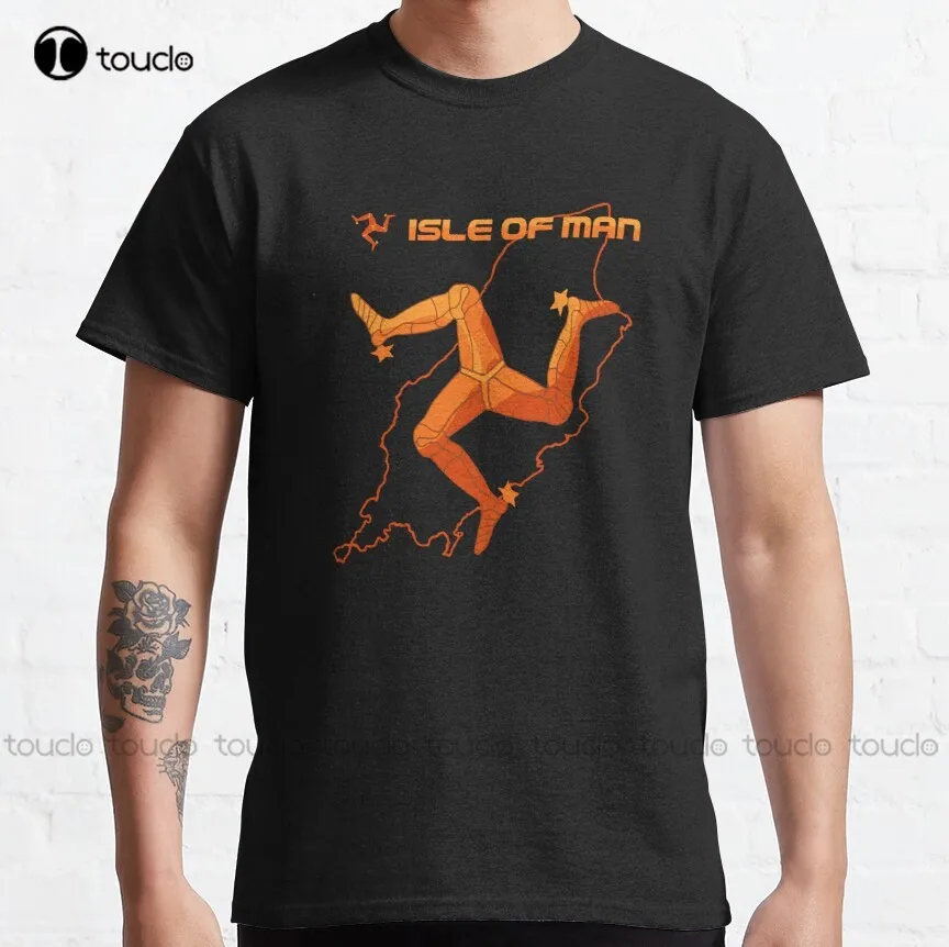 Isle Of Man Klasikinių T-Shirt Mens Darbą Marškinėliai Mados Kūrybos Laisvalaikio Juokinga T Shirts Lauko Paprasta Vintag Atsitiktinis T Shirts Nuotrauka 0