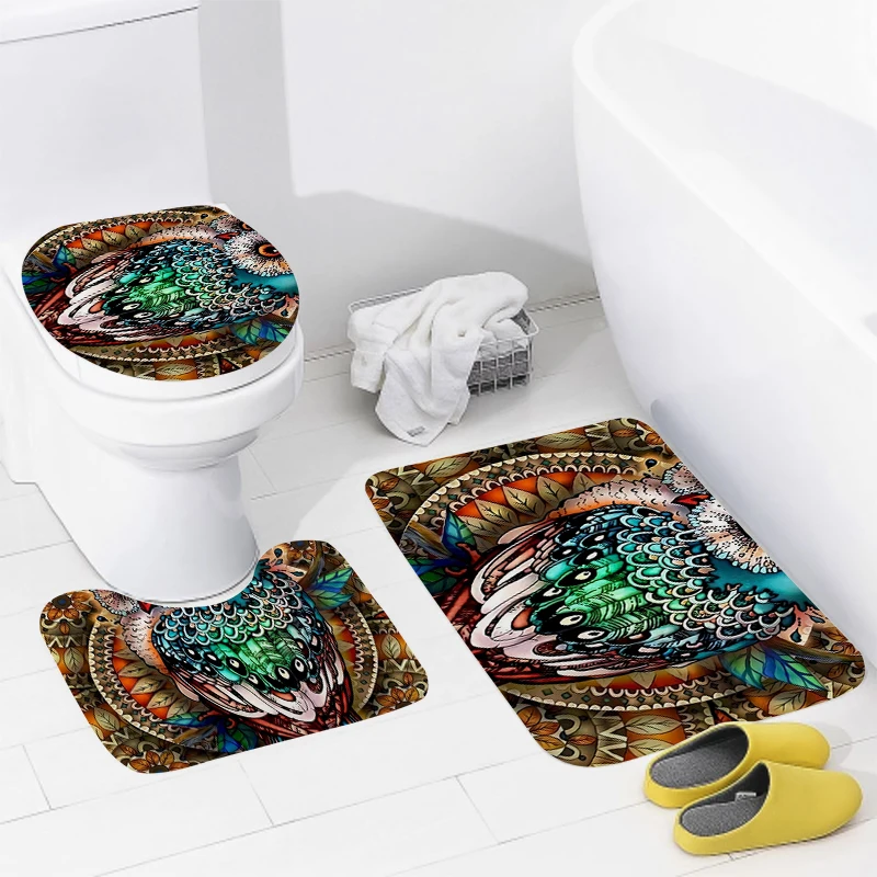Namų Natūrali Gyvūnų Stiliaus vonios kambario grindų kilimėliai Vonioje Pėdų kilimėlis, modernus vonios aksesuarai kilimas Tualeto kilimėlis Voniai anti-slip kilimas Nuotrauka 2