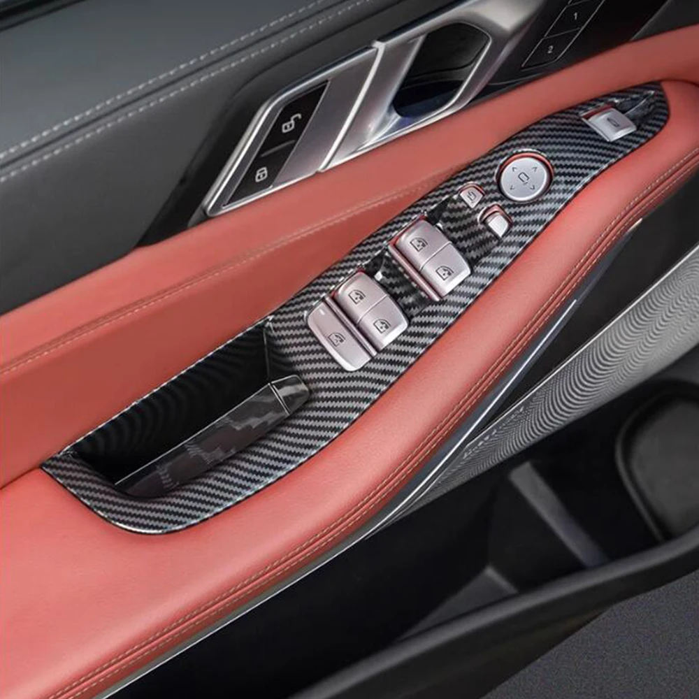 BMW X5 2019-2023 Priedai ABS Anglies Automobilio Lango stiklo Pakėlimo Jungiklis Vidaus Apdaila, Padengti Apdaila LHD Stilius Nuotrauka 1