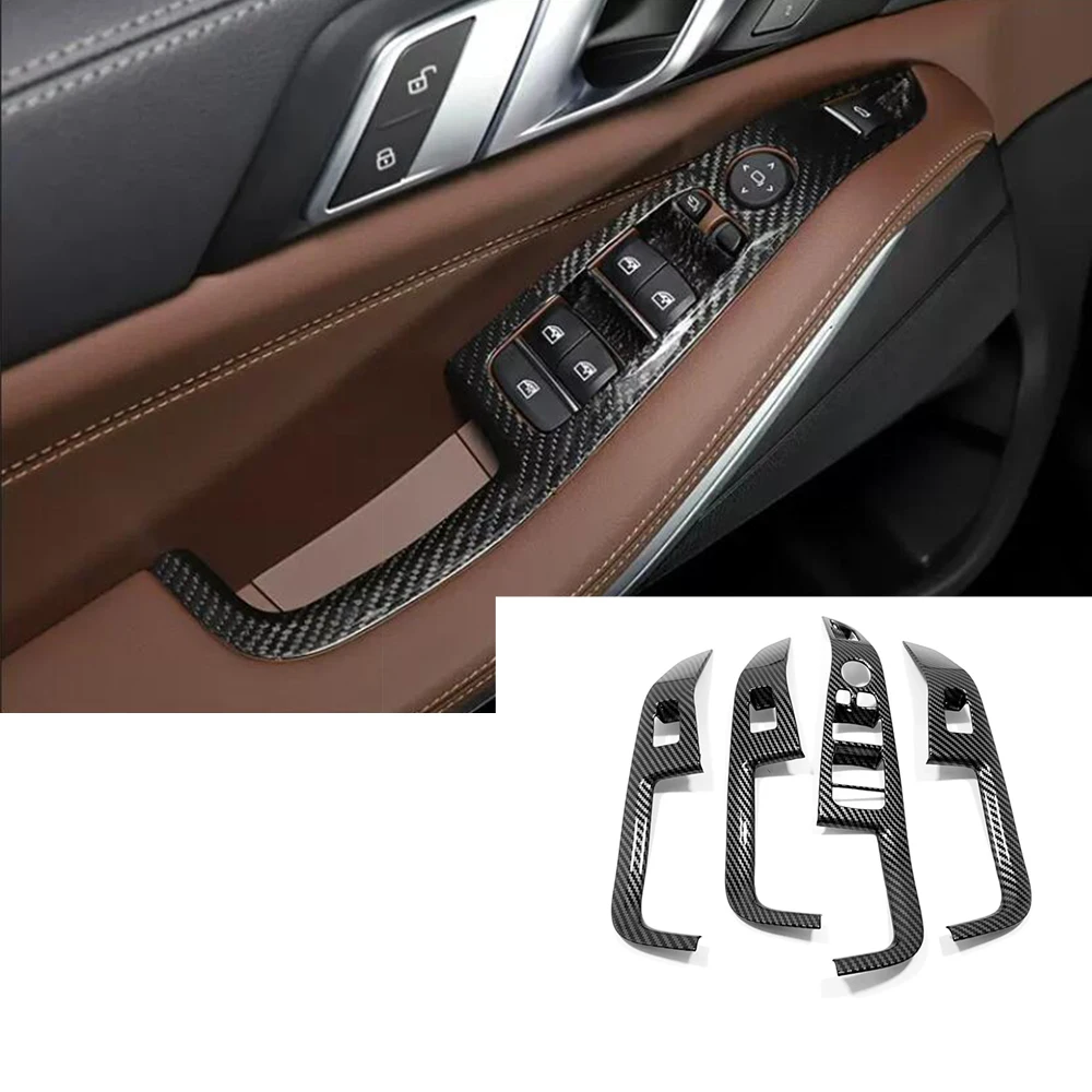 BMW X5 2019-2023 Priedai ABS Anglies Automobilio Lango stiklo Pakėlimo Jungiklis Vidaus Apdaila, Padengti Apdaila LHD Stilius Nuotrauka 2