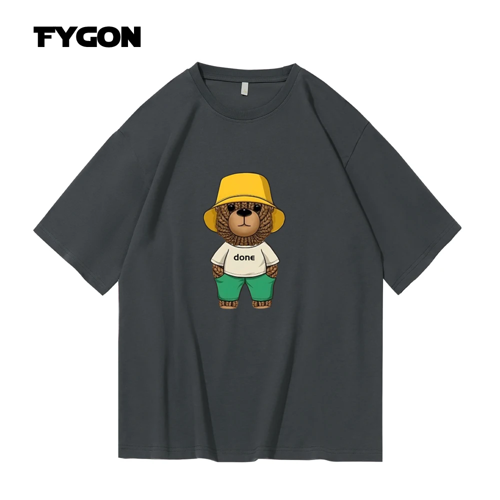 rendy grafinis atspausdintas T-shirt negabaritinių trumpas rankovėmis 100% medvilnė, vyrų ir moterų topai Nuotrauka 5