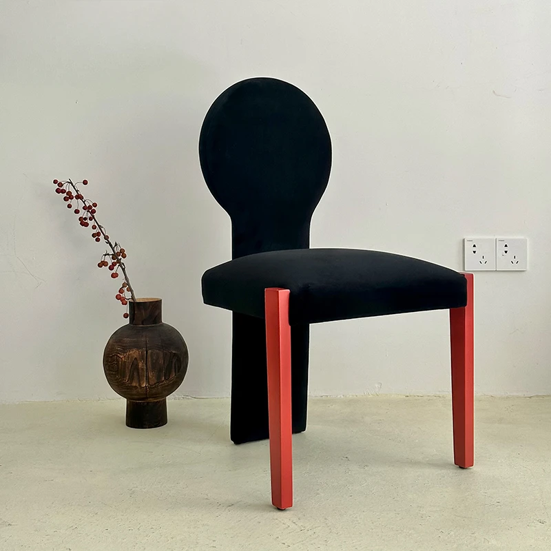Baldai Kosmetikos Kėdė Dizaineris Medžio Masyvo Valgomojo Kėdės, Kėdžių Atlošas Prancūzijos Vidurio-Senovės Kėdė Retro Nuotrauka 0