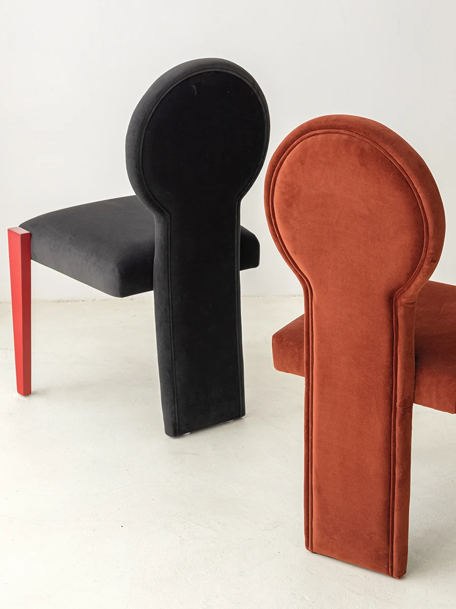 Baldai Kosmetikos Kėdė Dizaineris Medžio Masyvo Valgomojo Kėdės, Kėdžių Atlošas Prancūzijos Vidurio-Senovės Kėdė Retro Nuotrauka 4
