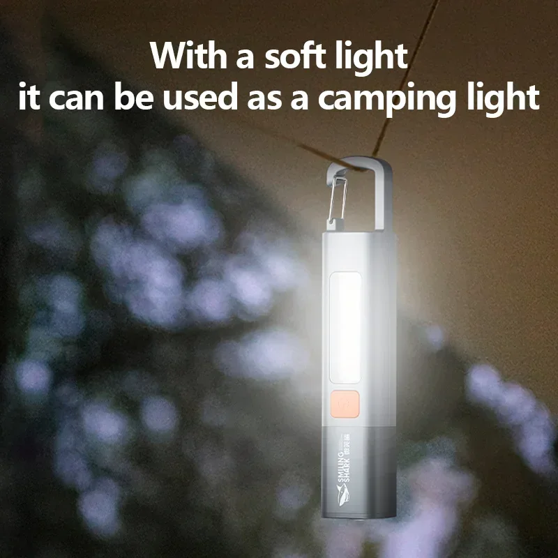 Galingas LED Žibintuvėlis, atsparus Vandeniui Žibintuvėlis, Kempingas Žibintuvėlis Darbo Lemputė USB Įkraunamas Žibintuvėlis Kišenėje Avarinės Šviesos Nuotrauka 1