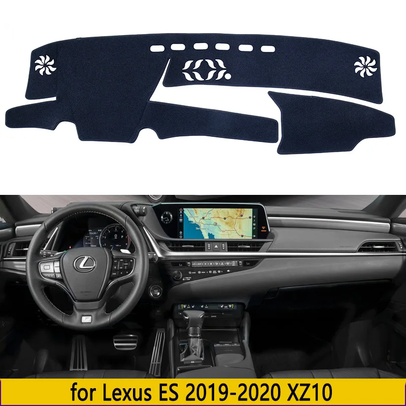 Automobilio prietaisų Skydelio Kilimėlis Lexus ES 2018 2019 2020 2021 2022 2023 ES300 330 350 300h XZ10 galiniu langu Padengti Kilimėlis skėtį nuo saulės Padas neslystantis Nuotrauka 0
