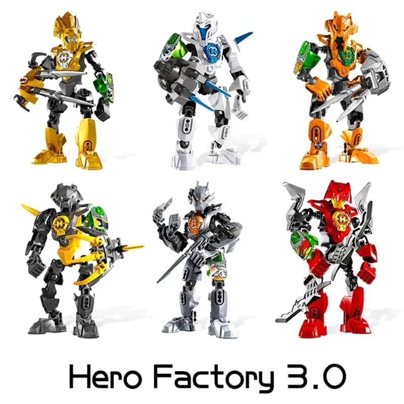 Hero Factory 3 Žvaigždučių Kariai Bionicle Blokai Furno Kartu Robotas Mechaninė Modelis Plytų Žaislai Vaikams Kalėdų Dovanos Nuotrauka 0