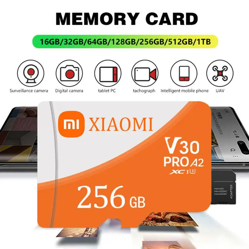 Xiaomi 2TB Micro SD TF Kortelės Prisiminimus 1 TB 512 GB 256 GB Flash Atminties Kortelė SD Vandeniui TF Kortelę 128GB Nintendo Pereiti Žaidimai Nuotrauka 0
