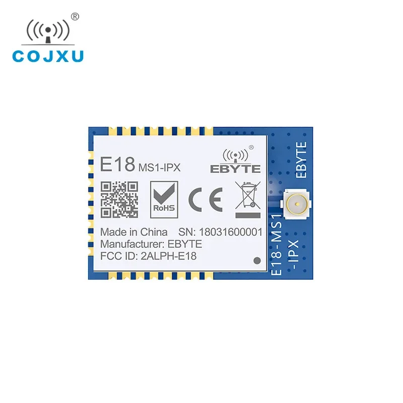 CC2530 2.4 G Zigbee RF Wireless Modulis 4dBm DI SOC IPEX Sąsaja Tinklų Duomenų Belaidis Siųstuvas-Imtuvas E18-MS1-IPX Nuotrauka 0