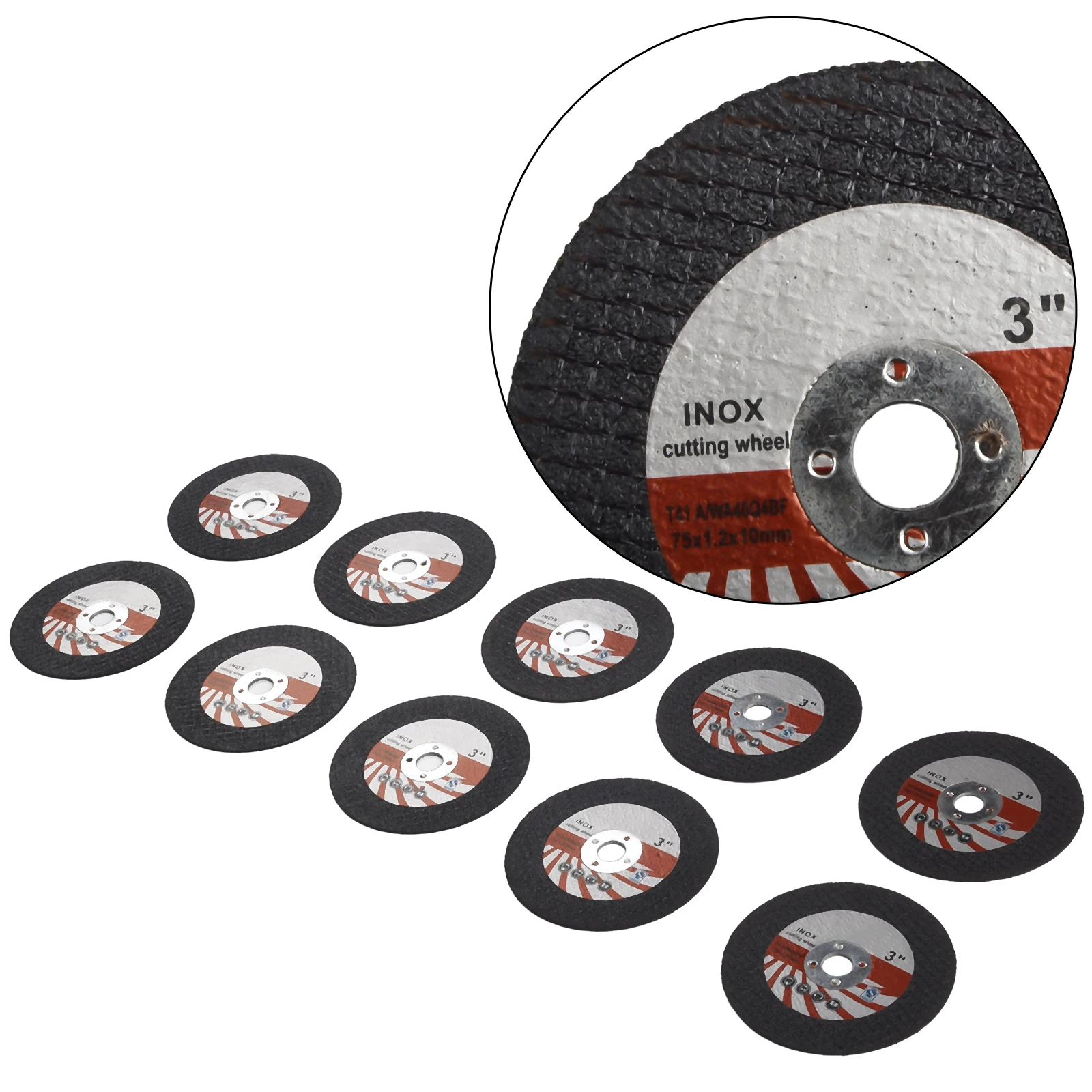 75mm Mini Pjovimo Diskų Diskinės Dervos Šlifavimo Rato 10mm Pagimdė Kampinis Šlifuoklis Medienos Plytelių Pjovimo Kampo Šlifavimo Tiek Nuotrauka 1