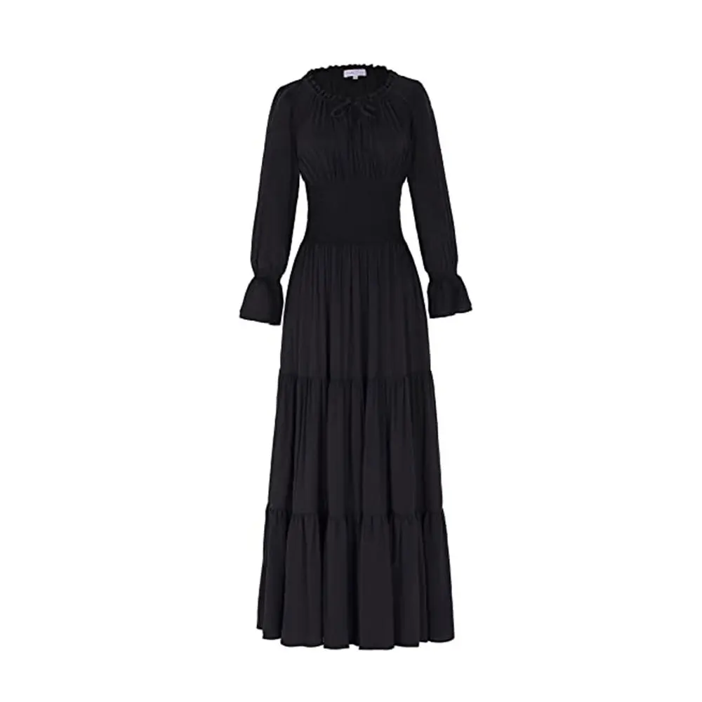 Derliaus Viktorijos Viduramžių Suknelė Renesanso Black, Gothic Suknelė Moterims Cosplay Helovinas Kostiumas Prom Princesė Suknelė Plius Dydis 3XL Nuotrauka 1
