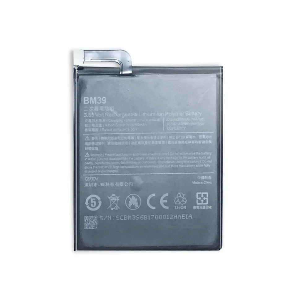  Nauja Xiao Mi BM39 3350mAh Baterija Xiaomi 6 Mi6 M6 Aukštos Kokybės Telefoną, Baterijos Pakeitimas Nemokamas Įrankiai Nuotrauka 2