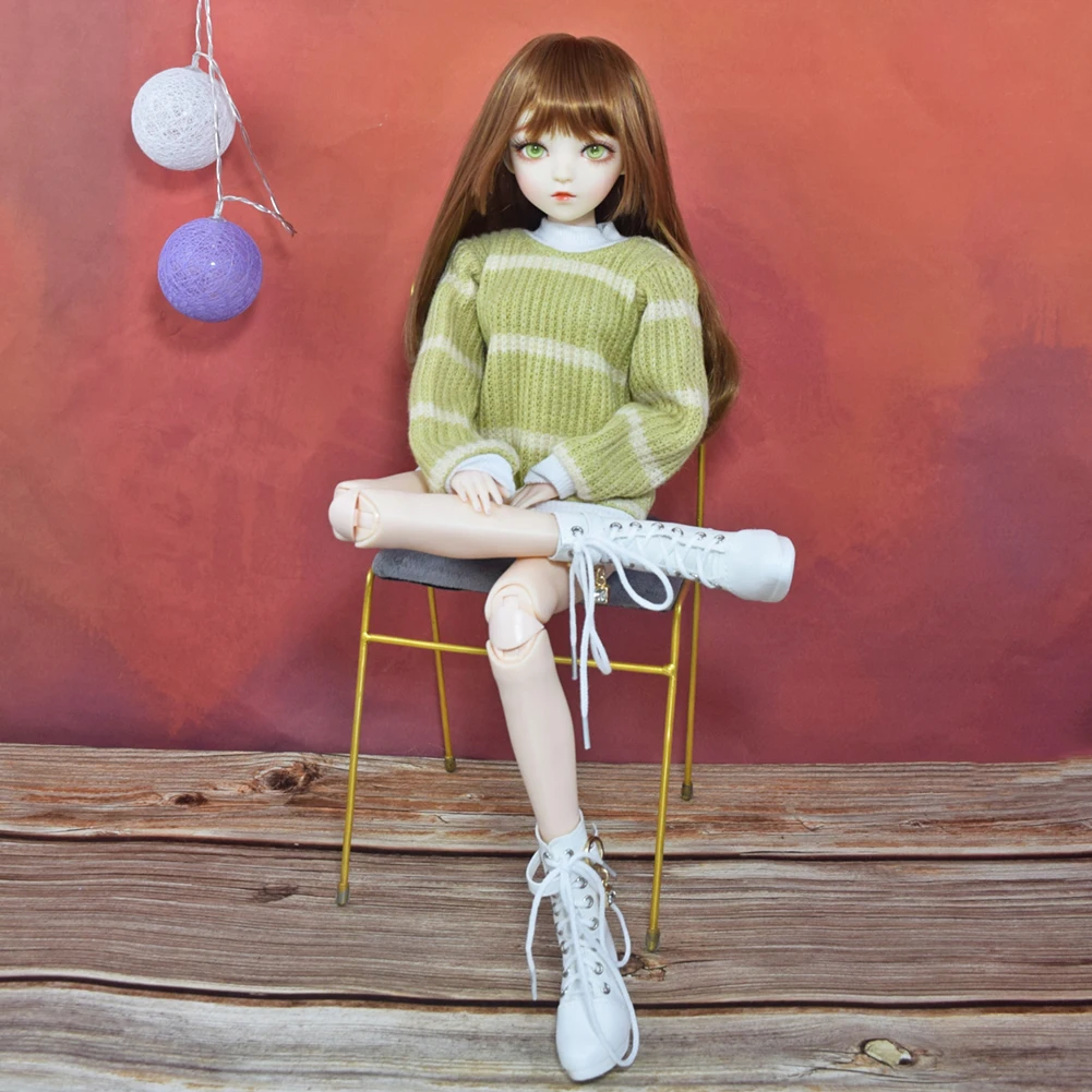 SISON BENNE 1/3 BJD Doll 24 Aukščio Mergina Lėlės su Megztinis, Batai Keičiamajame Perukai, Pilnas Komplektas Nuotrauka 4