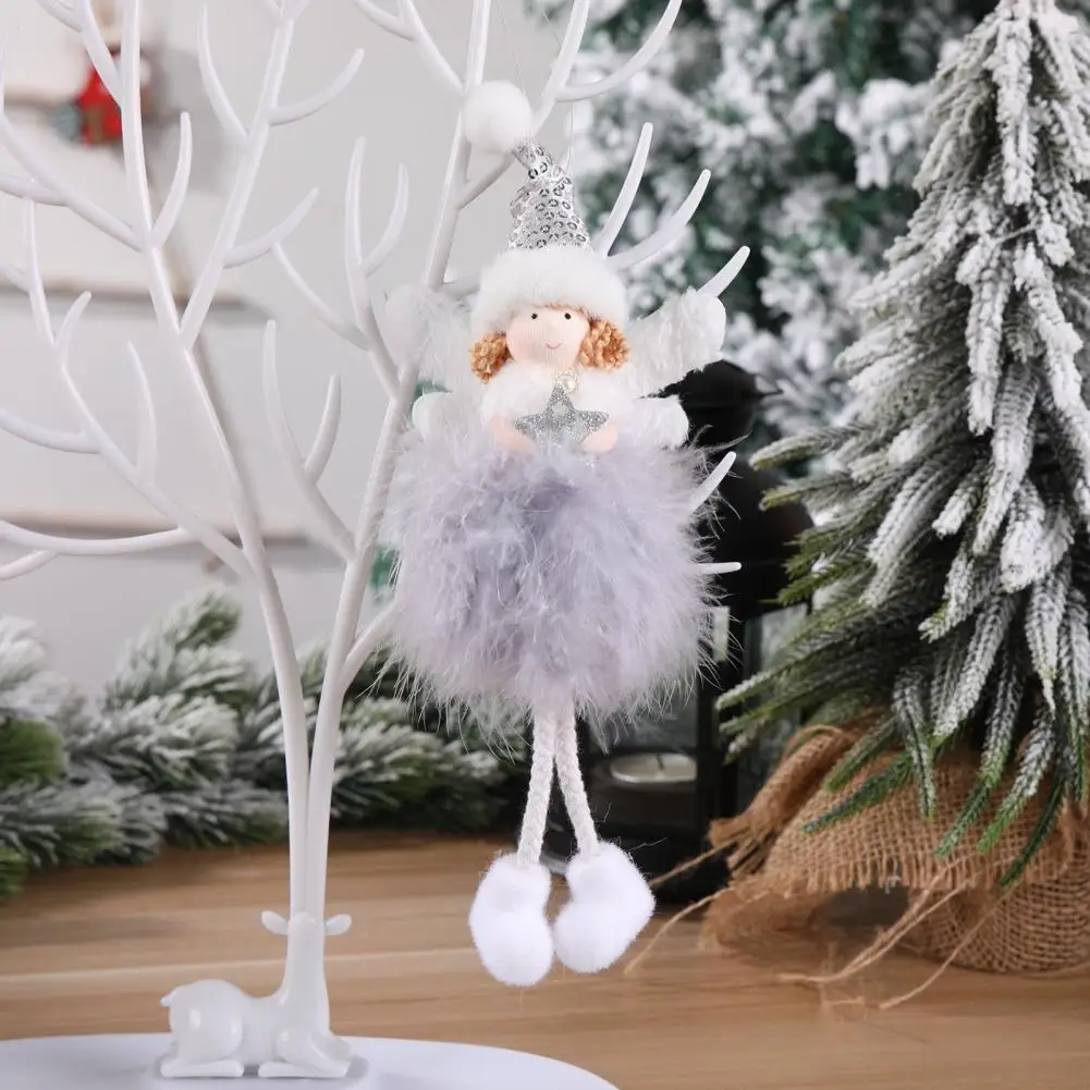 Kūrybos Gana Mielas Angelas Plunksnų Pakabukas Kalėdų Kalėdų Angelas Kalėdų Ornamentu Angelas Papuošalai Nuotrauka 3