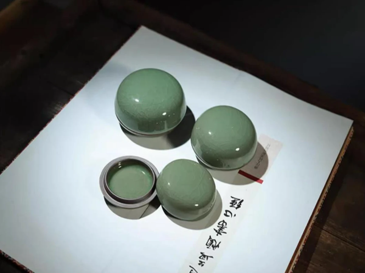 Kinijos Jingdezhen Keramikos YinNi Lauke Vandens Dažų Teptuku Xuan Ryžių Popieriaus Kaligrafijos, Tapybos Sumi-e Nuotrauka 2