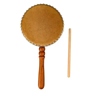 1Pc Kinijos, Taivano Charakteristika, Rankinės Rankena (Medžio masyvo Galvijus Slėpti Butas Būgno Šventykla Tamburinas Mušamųjų instrumentų
