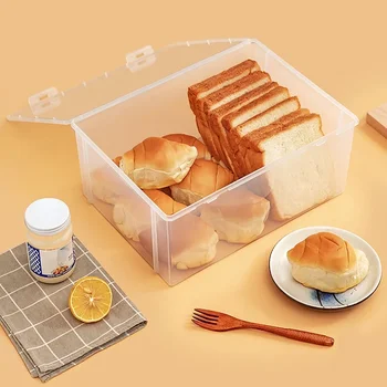 1Pcs Duona Konteinerių Laikymo Dėžutė Virtuvės Balionėlis Duona Dėžės Duonos Kepimas Pyrago Konteinerius Sandariai Lauke Šaldytuvas Aišku