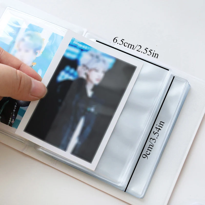 36 Kišenės, 3 Colių Mini Nuotraukų Albumas Meilė Širdies Tuščiaviduriai Nuotraukų Albumą Korėjos Kpop Idol Kortelių Saugojimo Rinkti Knyga Photocards Turėtojas Nuotrauka 2