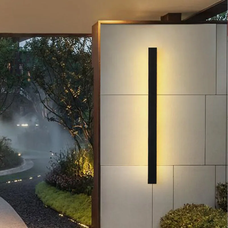 Vandeniui atsparus lauko sienos lempos LED Ilgio sienos lempa IP65 Aliuminio Šviesos Garden Villa veranda Sconce Šviesos 110V, 220V Sconce Šviestuvas Nuotrauka 0