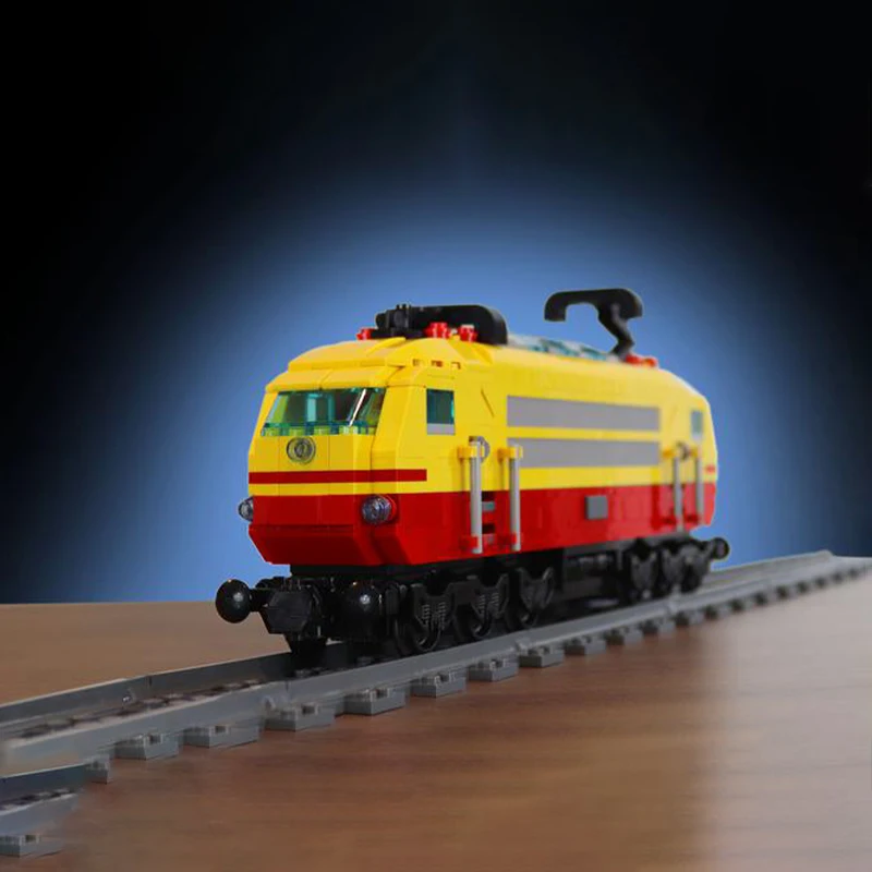 SS-93215 Garsus Miestas, vokietijos Geležinkelių E-103-01-MkIV Traukinio Lokomotyvas Blokų Technologija Modelis Plytų Žaislas, Vaikas Dovanos Nuotrauka 1