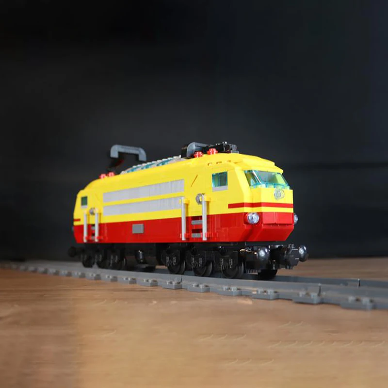 SS-93215 Garsus Miestas, vokietijos Geležinkelių E-103-01-MkIV Traukinio Lokomotyvas Blokų Technologija Modelis Plytų Žaislas, Vaikas Dovanos Nuotrauka 3