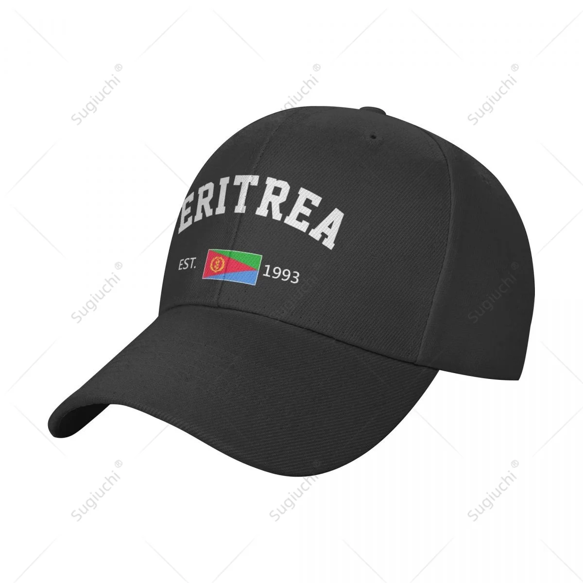 Unisex Beisbolo kepuraitę Eritrėja EST.1993 m. Nepriklausomybės Diena Laukinių Saulės Atspalvis su Snapeliu Reguliuojamas Lauko Kepurės Vyrams, Moterims Nuotrauka 0