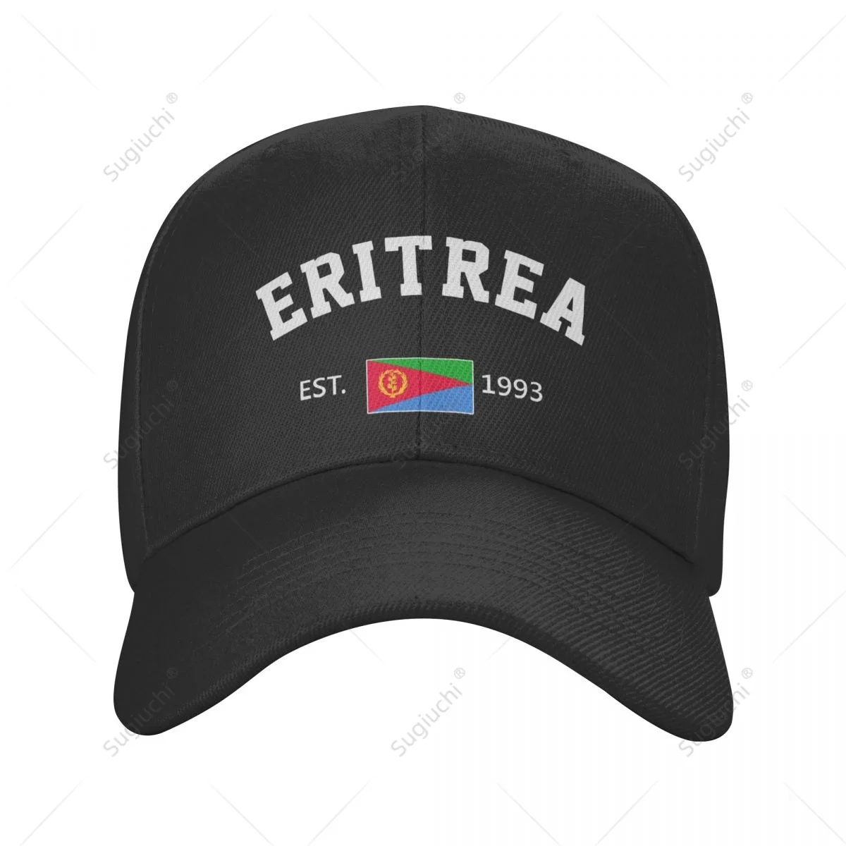 Unisex Beisbolo kepuraitę Eritrėja EST.1993 m. Nepriklausomybės Diena Laukinių Saulės Atspalvis su Snapeliu Reguliuojamas Lauko Kepurės Vyrams, Moterims Nuotrauka 1