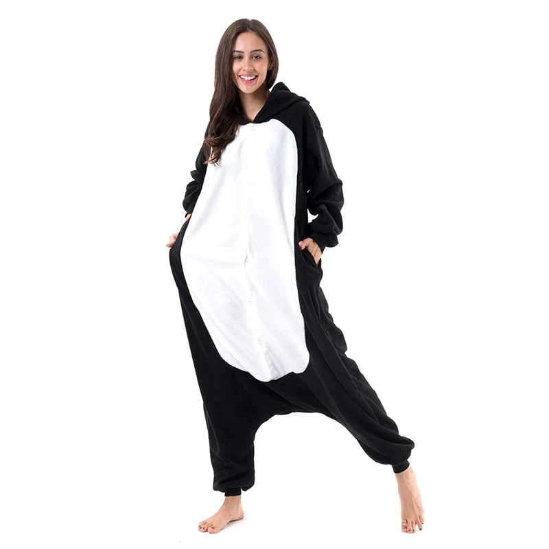 Unisex Suaugusiųjų Gyvūnų Pižama Cosplay Mygtuką Pajama Helovinas Sleepwear Homewear Kostiumas Nuotrauka 2