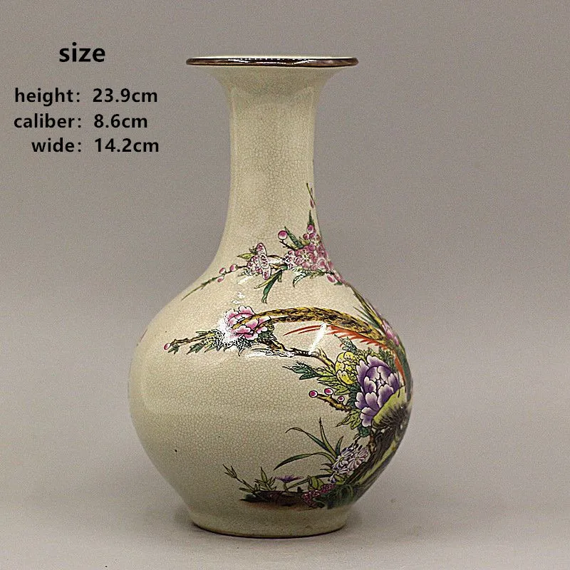 Čing Dinastijos Qianlong Gėlių ir Paukščių Pink Peony Vazos, Senoviniai Porceliano Namų Puošybai Antikvarinių ir Senovinių Kolekcija Nuotrauka 4