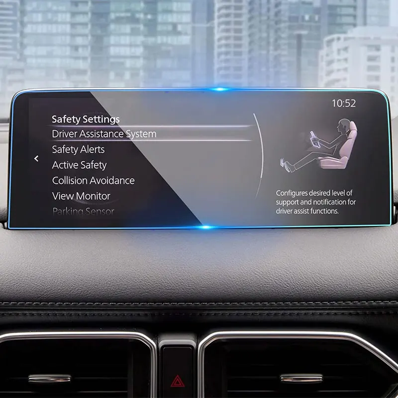 Ekrano protectorTempered stiklo filmas Mazda CX-9 CX9 2021 2022 2023 10.25 colių Automobilių pramogos ir informacija radijo, GPS Navigaciją Interjeras Nuotrauka 1