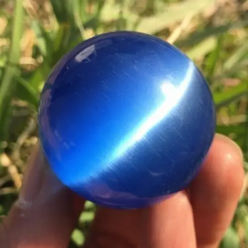 25-100mm Mėlynas opalas akmuo rutulio formos pavyzdys perlas krištolo rutulį gydymas Nuotrauka 2