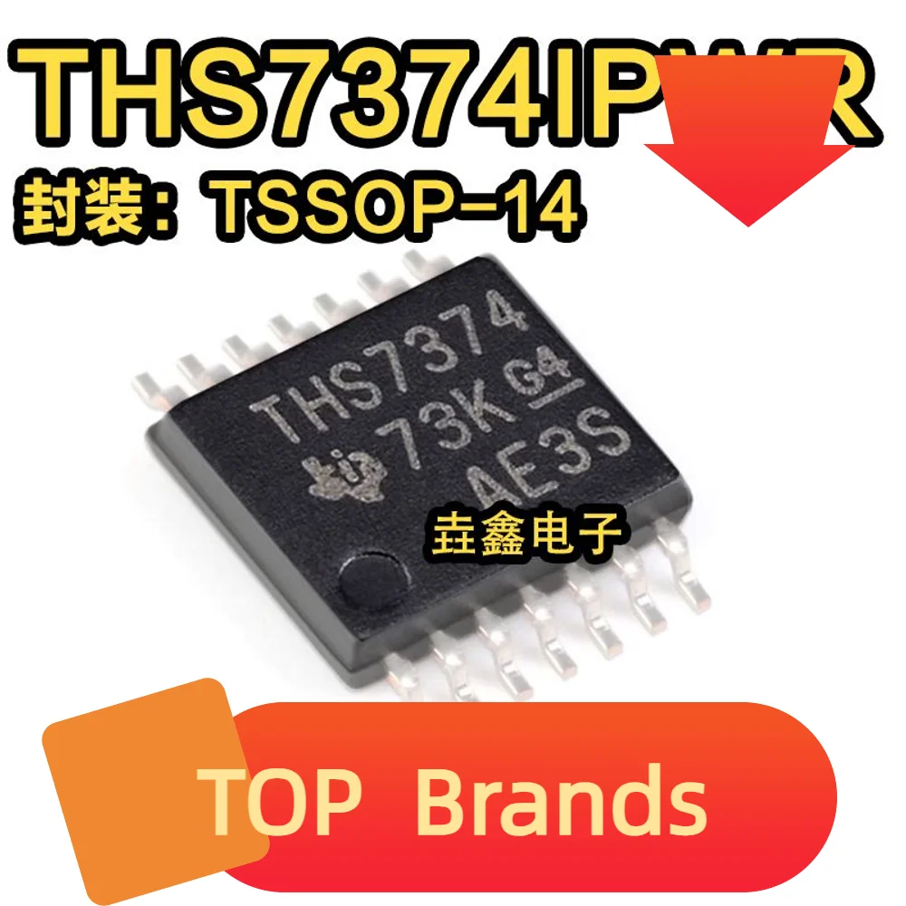 10VNT THS7374IPWR THS7374 TSSOP14 IC Chipset NAUJAS Originalus Nuotrauka 0