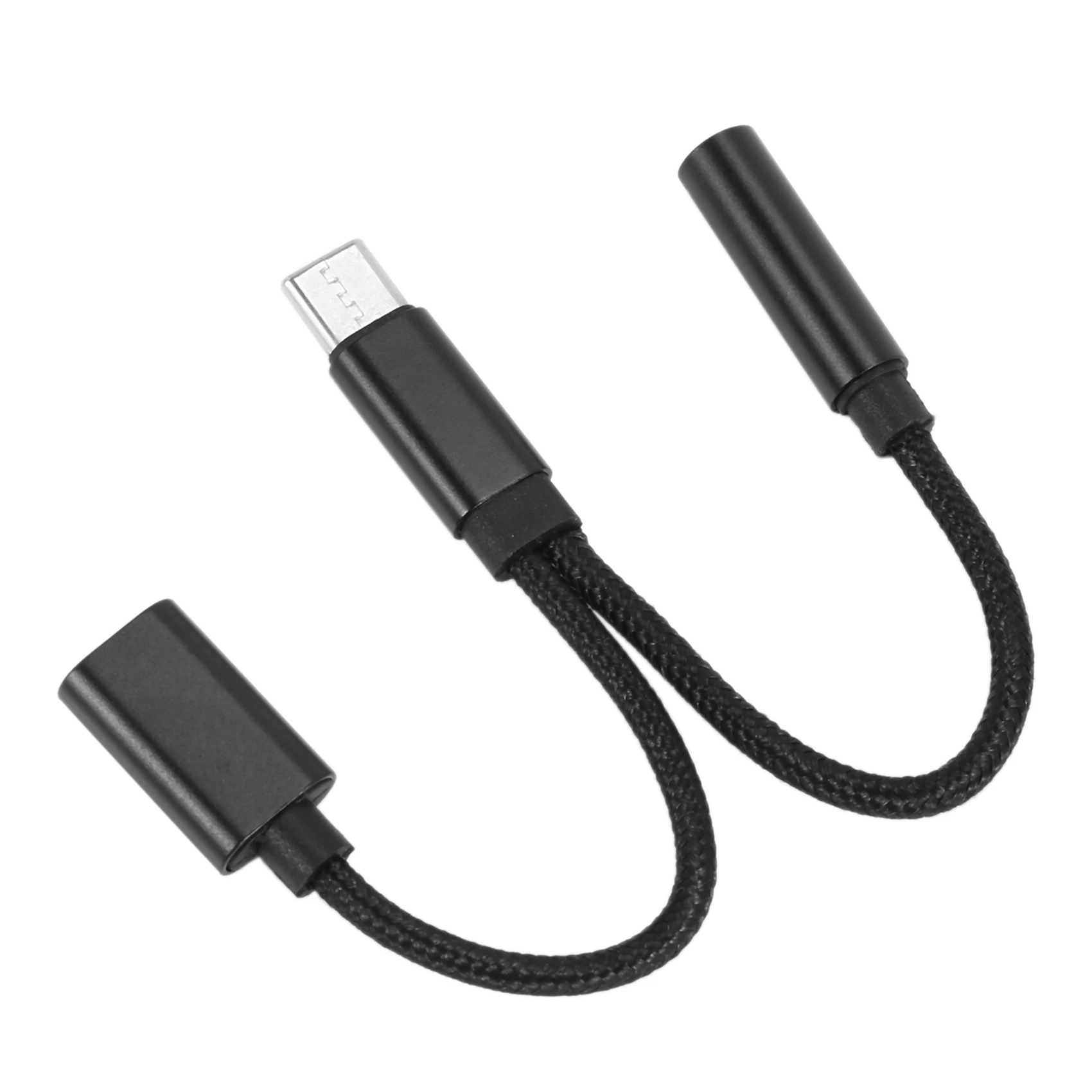 2 in 1 C Tipo Ausinių Adapteris, USB C Splitter Jack AUX Audio Įkrovimo Konverteris Huawei 