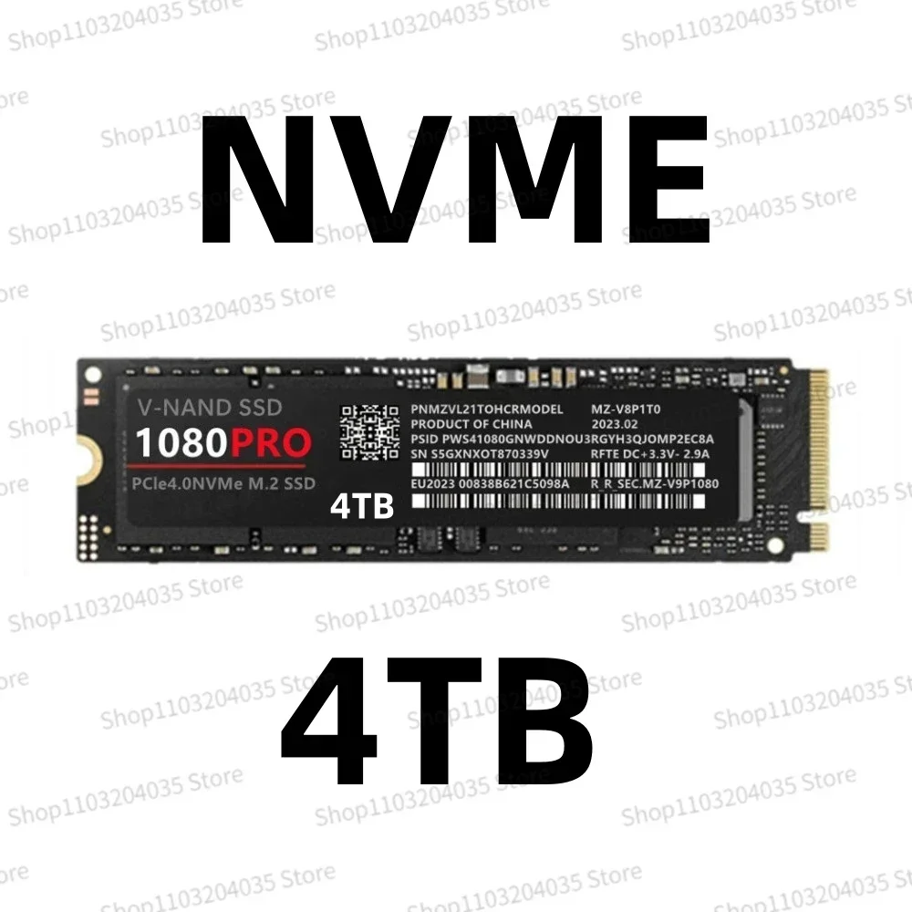 4TB 1080PRO 2TB 1 TB Originalus prekių SSD M2 2280 PCIe 4.0 NVME Skaityti 13000MB/S Kietojo Kietajame Diske Žaidimų Konsolės/kompiuterį/PC/PS5 Nuotrauka 3