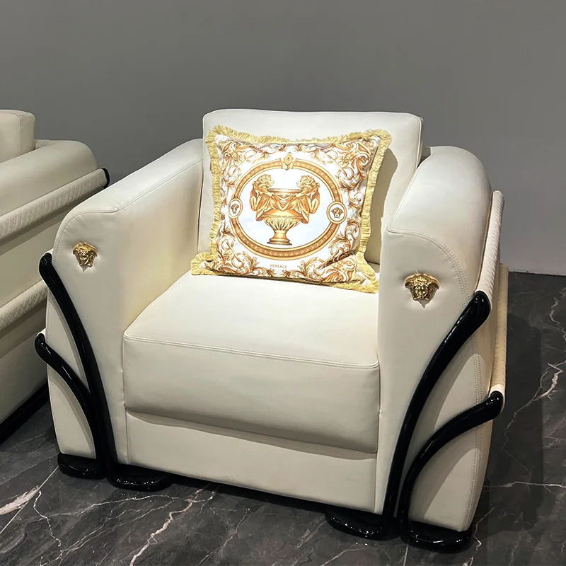 Italija modernus gyvenamasis kambarys sofos, dizaino, šiuolaikinės vieną vietą odos sofos, kėdės aukštos kokybės minkštas laisvalaikio akcentas sofa-lova, kėdės Nuotrauka 0