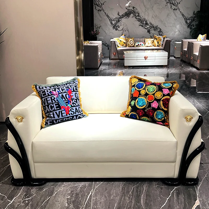 Italija modernus gyvenamasis kambarys sofos, dizaino, šiuolaikinės vieną vietą odos sofos, kėdės aukštos kokybės minkštas laisvalaikio akcentas sofa-lova, kėdės Nuotrauka 2