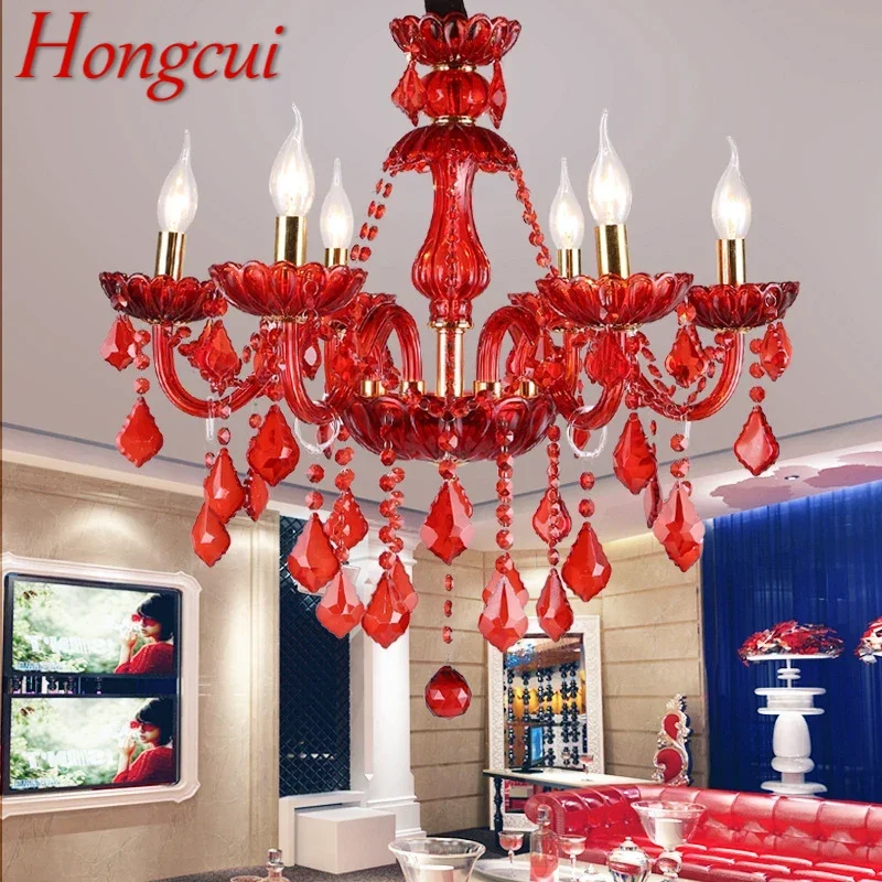 Hongcui Europos Stilius Crystal Nepriklausomo Lempa Raudona Žvakė, Lempa, Prabangus Gyvenamasis Kambarys, Restoranas, Kambarių Vila Liustra Nuotrauka 0