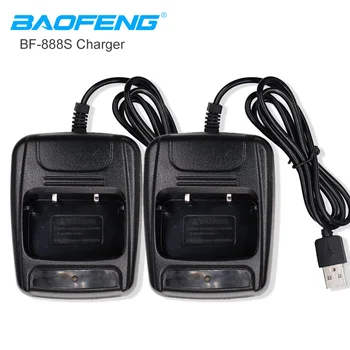 2VNT Baofeng BF-888S Walkie Talkie, USB Kroviklis Nešiojamų Li-ion Baterija USB Laidas, 5V Įvesties Už 666S 777s 888s Įkrovimo Accessoies