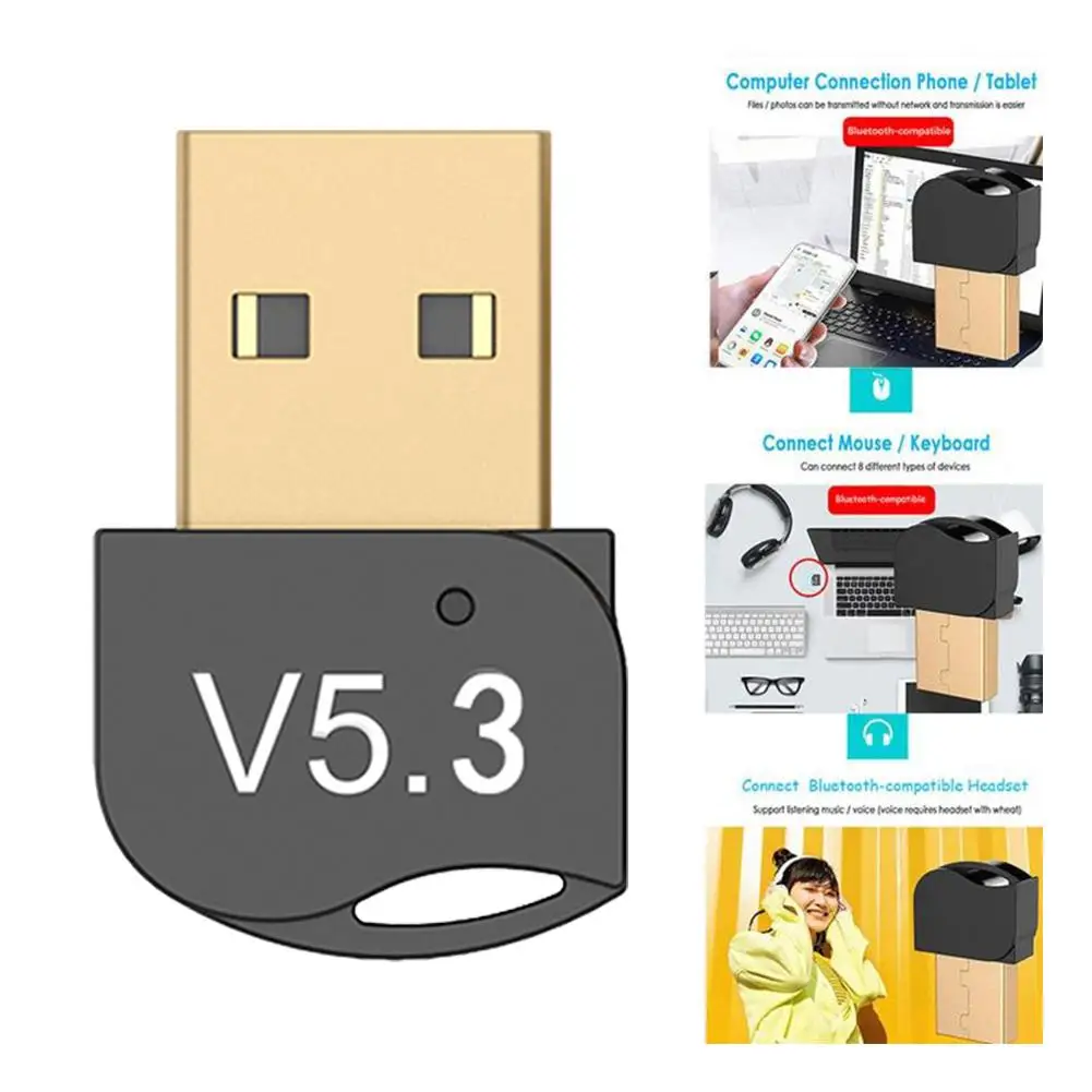 USB Bluetooth 5.3 Adapteris laisvų Rankų įranga Belaidis Siųstuvas-Imtuvas, 