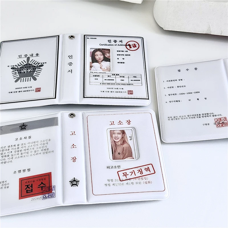 40 Kišenės korėjos Albumą IN White Kpop Photocard Turėtojas Surinkimo Knygos 3 Colių Kūrybos Saugojimo Albumą Photocard Rišiklio Nuotrauka 4